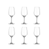 Set de 6 copas bordeaux diseño goccia 570 ml en vidrio cristalino Sinfonia Promoción