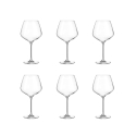 Juego de 6 copas burgundy restaurante bar cocina diseño goccia 950 ml Sinfonia Promoción