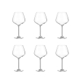 Juego de 6 copas burgundy restaurante bar cocina diseño goccia 950 ml Sinfonia Promoción