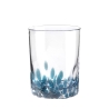 Set de 6 vasos de agua de 10 cm en vidrio colorido para mesa de cocina Venise Venta