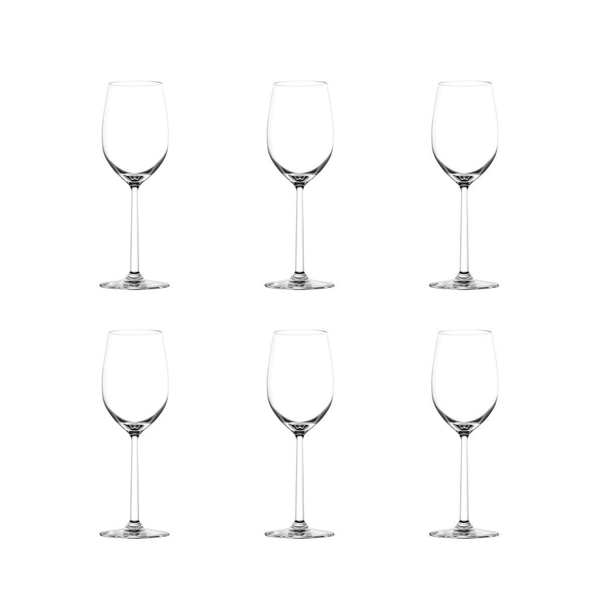 Set de 6 copas de vino para degustación de 320 ml en cristalino Shanghai Promoción Set de 6 copas de vino para degustación de 320 ml en cristalino Shanghai Promoción