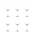 Set de 6 copas de vino para degustación de 320 ml en cristalino Shanghai Promoción
