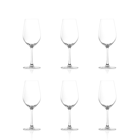 Set de 6 copas de degustación de vino chardonnay 365 ml de vidrio Tokyo Temptation Promoción