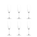 Set de 6 copas flauta para espumante y champán de 165 ml en vidrio Tokyo Temptation Promoción
