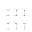 Juego de 6 copas de vino de 260 ml en vidrio cristalino Tokyo Temptation Promoción