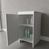 Mueble de baño lavandería multiuso en PVC 45x50 con puerta Negrari FB9006K Descueto