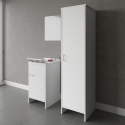 Set móvil lavadero con puerta espejo columna lavandería Negrari COMP 7 Promoción