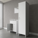Set de mueble lavadero con espejo y columna de lavandería Negrari COMP 8 Venta