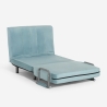 Sillón cama plegable compacto de terciopelo Deborah Twin Lux 