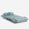 Sillón cama plegable compacto de terciopelo Deborah Twin Lux 