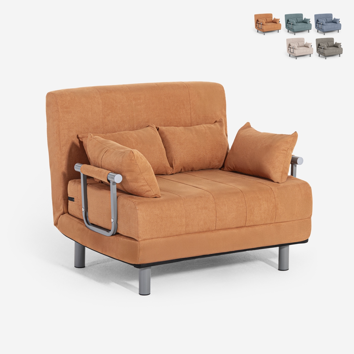 Sillón cama de tela plegable compacto Deborah Twin Class Oferta Sillón cama de tela plegable compacto Deborah Twin Class Oferta