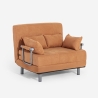 Sillón cama de tela plegable compacto Deborah Twin Class 