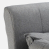 Sillón Sofá Cama Plegable Reposabrazos de tela Deborah Twin Dos Plazas 