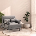 Sillón Sofá Cama Plegable Reposabrazos de tela Deborah Twin Dos Plazas Precio