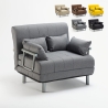 Sillón Sofá Cama Plegable Reposabrazos de tela Deborah Twin Dos Plazas Características