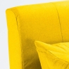 Sillón Sofá Cama Plegable Reposabrazos de tela Deborah Twin Dos Plazas 