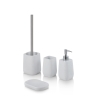 Juego de accesorios de baño de resina blanca Capua Promoción