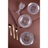 Juego de platos 18 piezas de vidrio transparente con decoración para 6 personas Imperial Elección