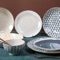 Juego de vajilla de porcelana 18 piezas para 6 personas Soho Medidas