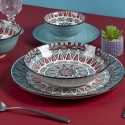 Juego de vajilla 18 piezas de porcelana para 6 personas Maya Elección