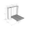 Cama matrimonial abatible vertical 160x190 cm Kentaro Modelo