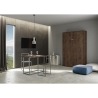 Cama abatible de plaza y media 120x190cm madera de nogal Kentaro Oferta