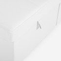 Sofá cama 3 plazas con chaise longue USB-C librería Civis 