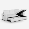 Sofá cama 3 plazas con chaise longue USB-C librería Civis 