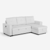 Sofá cama 3 plazas con chaise longue USB-C librería Civis Elección