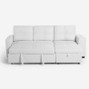 Sofá cama 3 plazas con chaise longue USB-C librería Civis Precio