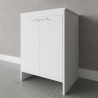 Mueble de baño y lavandería blanco de PVC con 2 puertas FB9002K Negari Descueto