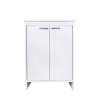 Mueble de baño y lavandería blanco de PVC con 2 puertas FB9002K Negari Rebajas