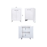 Mueble de baño y lavandería blanco de PVC con 2 puertas FB9002K Negari Catálogo