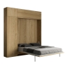 Cama abatible doble 160x190cm con columna y armarios Kentaro Stock
