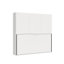 Cama individual abatible con armario blanco Kando D Oferta