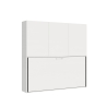 Cama individual abatible con armario blanco Kando D Oferta