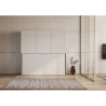 Cama individual abatible con armario blanco Kando D Rebajas