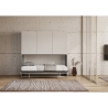 Cama individual abatible con armario blanco Kando D Descueto