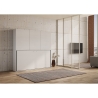 Cama individual abatible con armario blanco Kando D Stock
