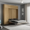 Cama abatible doble 160x190cm con columna y armarios Kentaro Catálogo
