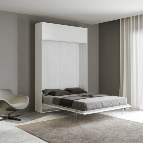 Cama abatible francesa 140x190 con armario abatible Kentaro Promoción