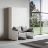 Cama abatible francesa 140x190cm con sofá acolchado Sofà Kentaro Promoción