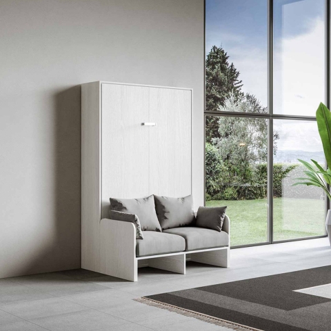 Cama abatible de 120x190 cm con sofá Sofà Kentaro Promoción