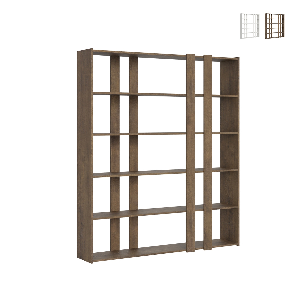 Estantería de pared 6 estantes diseño moderno 178x36x204cm Kato A Large Catálogo