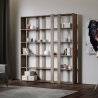 Estantería de pared 6 estantes diseño moderno 178x36x204cm Kato A Large Stock
