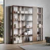Librería de oficina y salón de diseño doble cara con 6 estantes 78x36x204 Kato D Venta