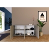 Aparador moderno de 4 puertas para sala de estar 172x40x83 Lumina Stock