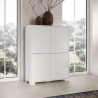 Aparador alto 4 puertas para sala cocina ahorrador de espacio 90x35x120 Lumina Venta