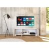 Mueble para TV 3 puertas 130x40x40 moderno para sala de estar Riflesso Stock
