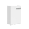 Aparador alto 2 puertas moderno ahorra espacio 70x35x110 Riflesso Descueto